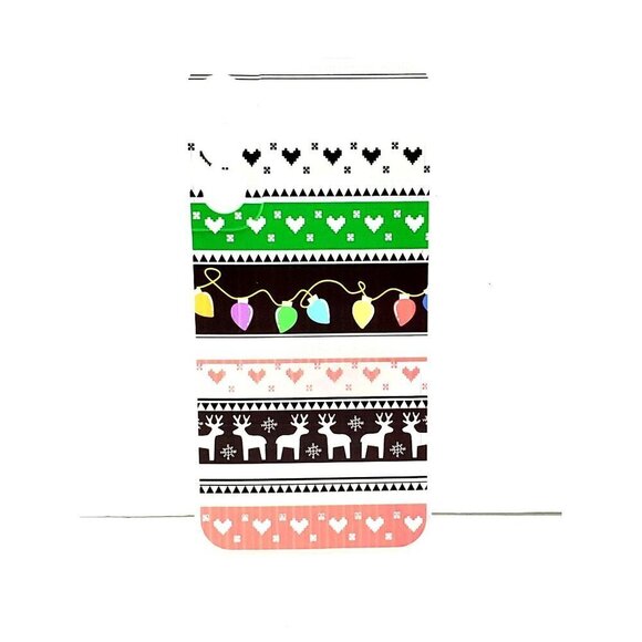 Galaxy S22 Plus Christmas Sweater Pattern Deer Lights Hearts Phone Case - Picture 1 of 2
